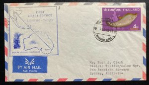1968 Bangkok Thailand First Flight Airmail Cover FFC To Sydney Australia