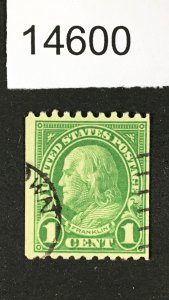 MOMEN: US STAMPS # 604 USED LOT #14600