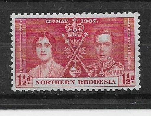 NORTHERN RHODESIA Stamps-Scott # 22 /CD302-1 1/2p-Mint/LH-1937-OG