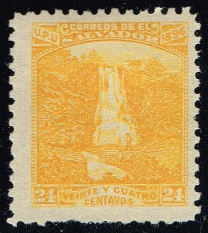 El Salvador #170I Atehausillas Waterfall; Unused (20.00) (2Stars)