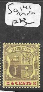 MAURITIUS (PP1712B) ARMS 4C  SG 141  MNH