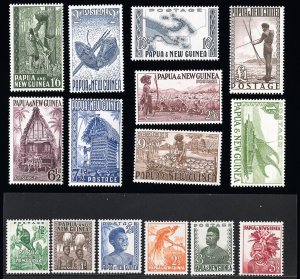 Papua New Guinea Stamps # 122-36 MNH XF Scott Value $170.00