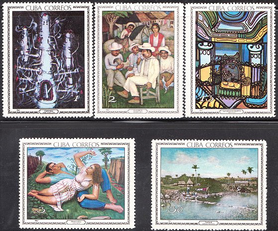 1967 Cuba Stamps Paintings in the National Museum Complete Set MNH