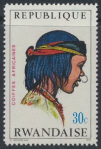 Rwanda  SC# 399 no gum no cancel  Headdresses   see details/scans 