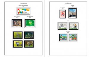 COLOR PRINTED LUXEMBOURG 2011-2020 STAMP ALBUM PAGES (49 illustrated pages)