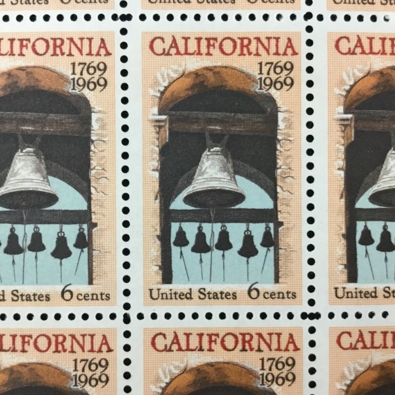 1373     California Settlement  MNH 6c sheet of 50    FV $3.00    Issued in 1969 