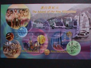 HONG KONG CHINA-1999-SC#880-MILLENNIUM -HONG KONG SKYLINE MNH-S/S VERY FINE