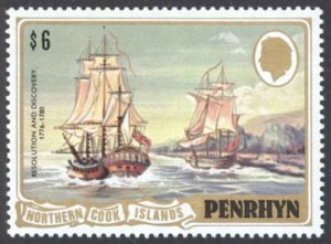 Penrhyn Island Sc# 172 MNH 1981 $6 Resolution & Discovery