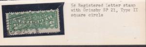 Canada #F2 Used With Grimsby Square Circle Cancel