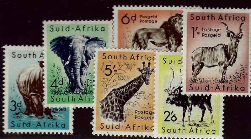 Amazing South Africa #223-228 Mint OG F-VF Value $40.00...Bid to Win!!