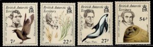 British Antarctic Territory (BAT) Scott 125-128 MNH** Flora & Fauna set