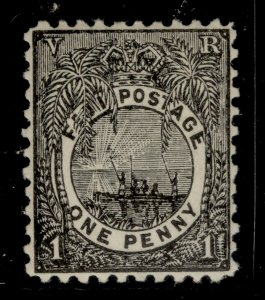 FIJI QV SG87, 1d black, LH MINT. Cat £23. 