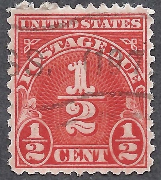 United States #J79 1/2¢ Postage Due (1931). Carmine. Perf. 11x10-1/2. VF. Used.