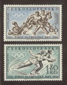 CZECHOSLOVAKIA SC# 965-6 VF MNH 1960