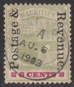 Mauritius 119 Used CV $3.25