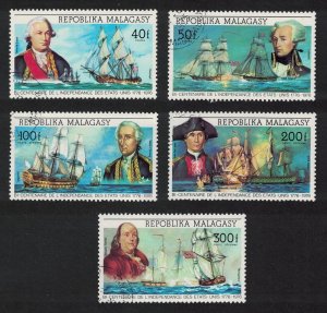 Malagasy Rep. Bicentenary of American Revolution 5v 1975 CTO