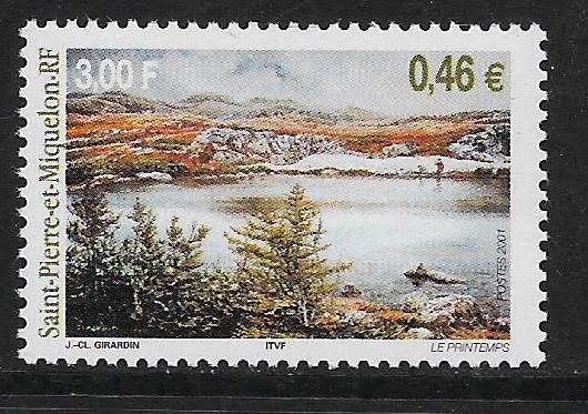 ST. PIERRE & MIQUELON  708 MNH AUTUMN ISSUE 2001