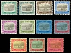 MOMEN: ST. KITTS NEVIS SG #48-60 1923 MINT OG H LOT #60363