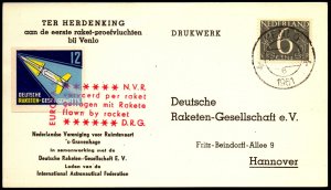 Netherlands 1961 Rocket DRG #13 Card (I) - L36145