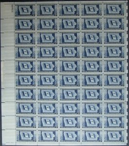 Iowa Statehood Centennial Sheet of Fifty 3 Cent Postage Stamps Scott 942 