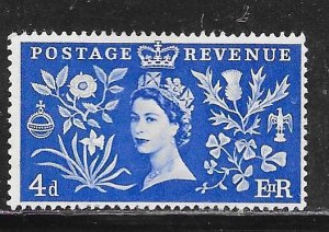 Great Britain 314: 4d Elizabeth II, MH, F-VF