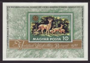 Hungary C313 Deer Souvenir Sheet MNH VF