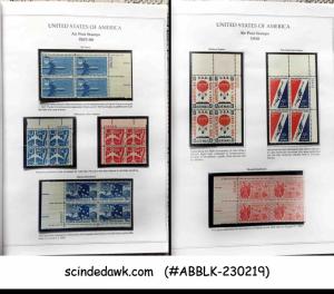 UNITED STATES 1957-1976 AIR POST STAMPS BLK OF 4 MNH IN A FOLDER