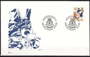 Denmark, Scott cat. B74. Salvation Army. Musician shown. First day cover. ^