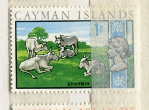 CAYMAN ISLANDS; 1969 early QEII Pictorial issue fine Mint hinged 1c. value