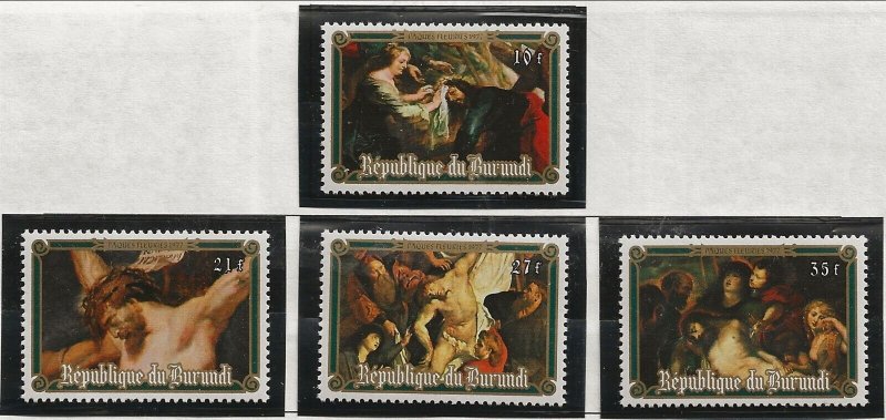 BURUNDI Sc 507-10+510a NH issue of 1977 - ART. SC$22 