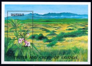 [66300] Uganda 1994 Flora Sesam Plants Flower Souvenir Sheet MNH