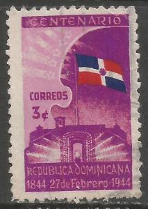 DOMINICAN REPUBLIC 401 VFU FLAG Z3709-2