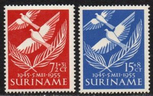 Suriname Sc #B62-B63 Mint Hinged