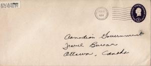 United States A.P.O.'s 3c Washington International Envelope 1958 U.S. Army-Ai...