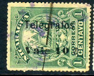 Nicaragua 1908 Education on ABNC Telegraph Max JB127 VFU O285