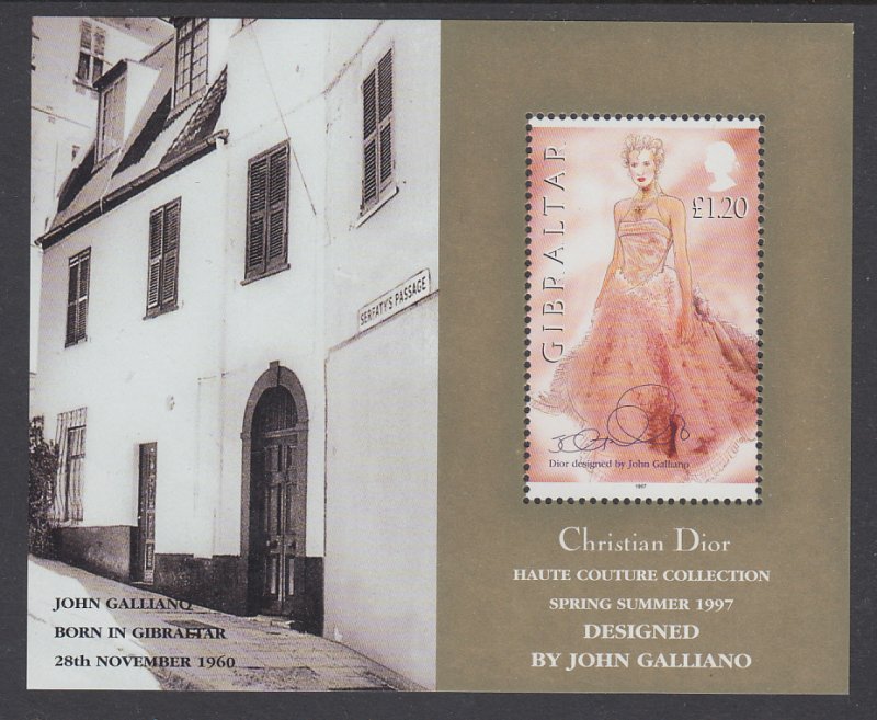 Gibraltar 739 Souvenir Sheet MNH VF