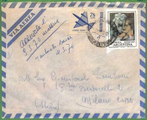 98778 - ARGENTINA - POSTAL HISTORY - Airmail COVER to ITALY  1970