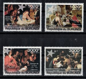 BURUNDI 2011 - Religious paintings / complete set MNH