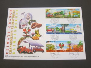 United Nations (NY,Vienna,Geneva) 2001 Sc 300a,383a,815a FDC