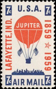 United States; #C54 Airmail Balloon Jupiter 7c 1959; Mint Never hinged MNH