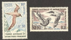 FSAT Scott 12-13 MNHOG - 1959 Albatross/Skua Birds - SCV $1.10