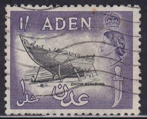 Aden 55a USED 1955 Dhow Building