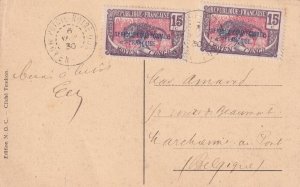 1930, Point Noire, Middle Congo to Belgium, Sc #29 X 2 (46333)