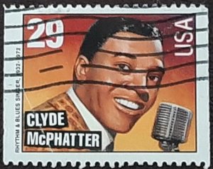 US Scott # 2733; used 29c C McPhatter from 1993; VF centering; off paper