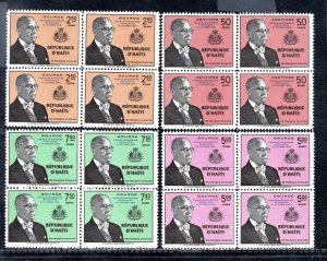 HAITI SC# 428-31+C122-25 BKS/4 FVF/MNH