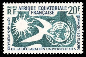 French Equatorial Africa #202  MNH - Human Rights (1958)