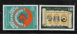 Morocco 1974 Centenary of Universal Postal Union UPU Sc 316-317 MNH A3222