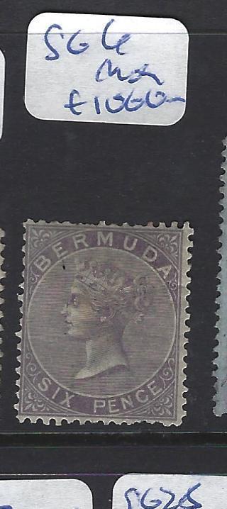 BERMUDA (P0404B) QV 6D  SG 6   MOG   SCARCE STAMP