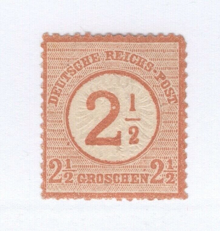 1874 Germany 27 No Gum Short Perfs on Bottom Tiny Thin Spot CV $40 (JH 1/2) GP 