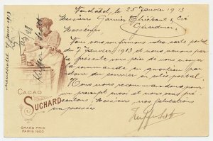 Postal stationery Switzerland 1913 Cacao Suchard